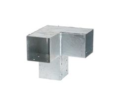 Connecteurs d'angle pour pergola galvanisés pour poteaux de 12 x 12 cm - Par pièce